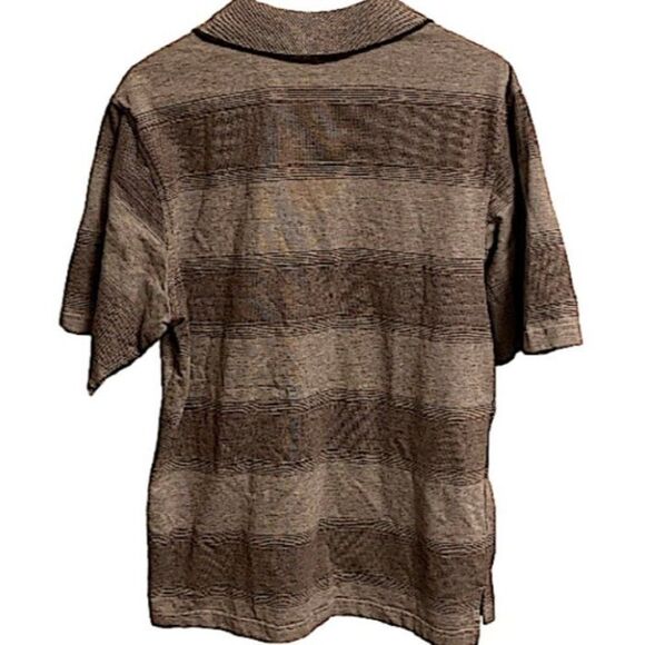 Open Trails Mens Size Medium Polo Golf Shirt Classiccore Striped Basic Retro - Picture 7 of 7